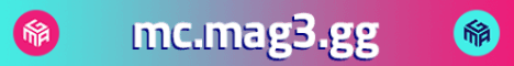 MAG3 MC banner MAG3 MC Minecraft server banner