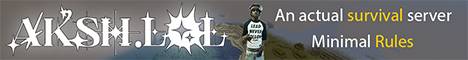 Aksh.lol banner Aksh.lol Minecraft server banner