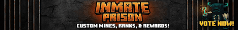 Inmate Prison banner Inmate Prison Minecraft server banner