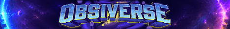 Obsiverse banner Obsiverse Minecraft server banner