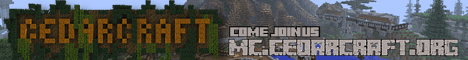 CedarCraft banner CedarCraft Minecraft server banner