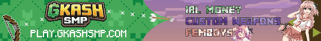 GkashSMP banner GkashSMP Minecraft server banner