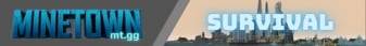 Minetown banner Minetown Minecraft server banner