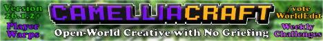 CamelliaCraft banner CamelliaCraft Minecraft server banner