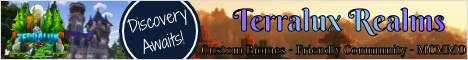 Terralux SMP banner Terralux SMP Minecraft server banner