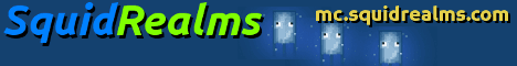 SquidRealms banner SquidRealms Minecraft server banner