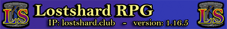 Lostshard banner Lostshard Minecraft server banner