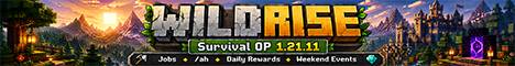 WildRise banner WildRise Minecraft server banner