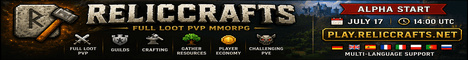 RelicCrafts banner RelicCrafts Minecraft server banner