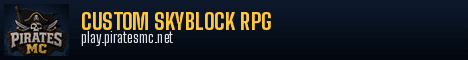 PiratesMC banner PiratesMC Minecraft server banner