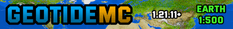 GeotideMC banner GeotideMC Minecraft server banner