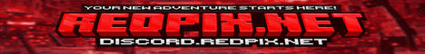 Redpix banner Redpix Minecraft server banner