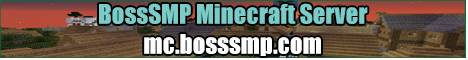 BossSMP banner BossSMP Minecraft server banner