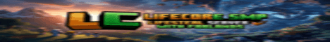 Lifecore SMP banner Lifecore SMP Minecraft server banner