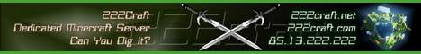 222craft.net banner 222craft.net Minecraft server banner