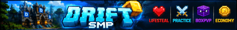 DriftSMP banner DriftSMP Minecraft server banner