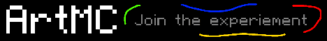 ArtMC.net banner ArtMC.net Minecraft server banner