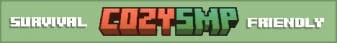 CozySMP banner CozySMP Minecraft server banner