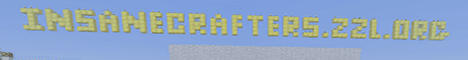 Insane Crafters banner Insane Crafters Minecraft server banner