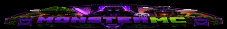MonsterMC banner MonsterMC Minecraft server banner