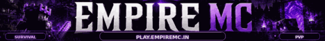 EmpireMc banner EmpireMc Minecraft server banner