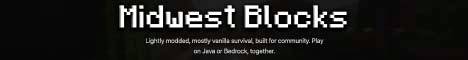 Midwest Blocks banner Midwest Blocks Minecraft server banner