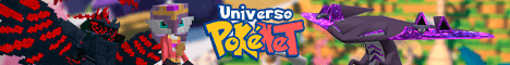 Universo PokeNet banner Universo PokeNet Minecraft server banner