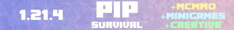 Pip banner Pip Minecraft server banner