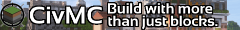CivMC banner CivMC Minecraft server banner