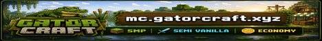 GatorCraft banner GatorCraft Minecraft server banner