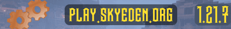 Sky Eden banner Sky Eden Minecraft server banner