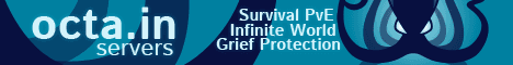 Octain (Survival PvE) banner Octain (Survival PvE) Minecraft server banner