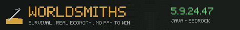Worldsmiths banner Worldsmiths Minecraft server banner