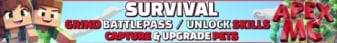 ApexMC banner ApexMC Minecraft server banner