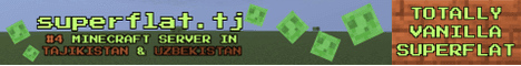 superflat.tj banner superflat.tj Minecraft server banner