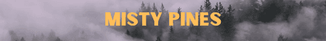 Misty Pines SMP banner Misty Pines SMP Minecraft server banner