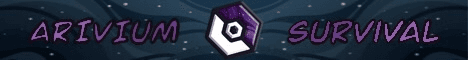 Arivium Survival banner Arivium Survival Minecraft server banner
