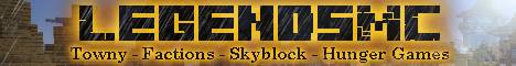 LegendsMC banner LegendsMC Minecraft server banner