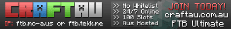 CraftAU Feed the Beast banner CraftAU Feed the Beast Minecraft server banner