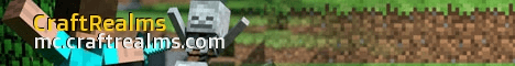 CraftRealms banner CraftRealms Minecraft server banner