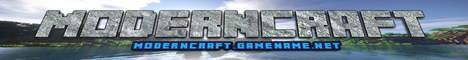 Moderncraft banner Moderncraft Minecraft server banner