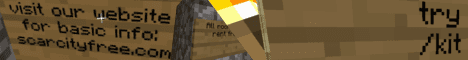 Scarcity Free banner Scarcity Free Minecraft server banner