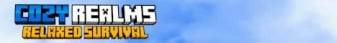Cozy Realms banner Cozy Realms Minecraft server banner