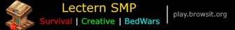 Lectern SMP banner Lectern SMP Minecraft server banner