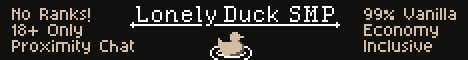 LonelyDuckSMP banner LonelyDuckSMP Minecraft server banner