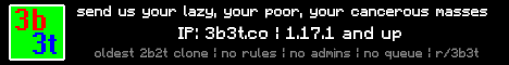 3b3t banner 3b3t Minecraft server banner