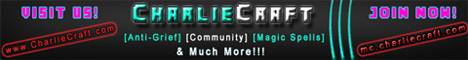 CharlieCraft banner CharlieCraft Minecraft server banner