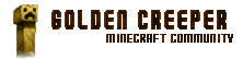 Goldencreeper banner Goldencreeper Minecraft server banner
