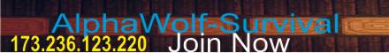 AlphaWolf-Survival banner AlphaWolf-Survival Minecraft server banner