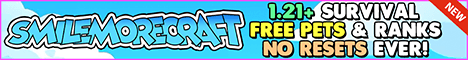 SmileMoreCraft banner SmileMoreCraft Minecraft server banner